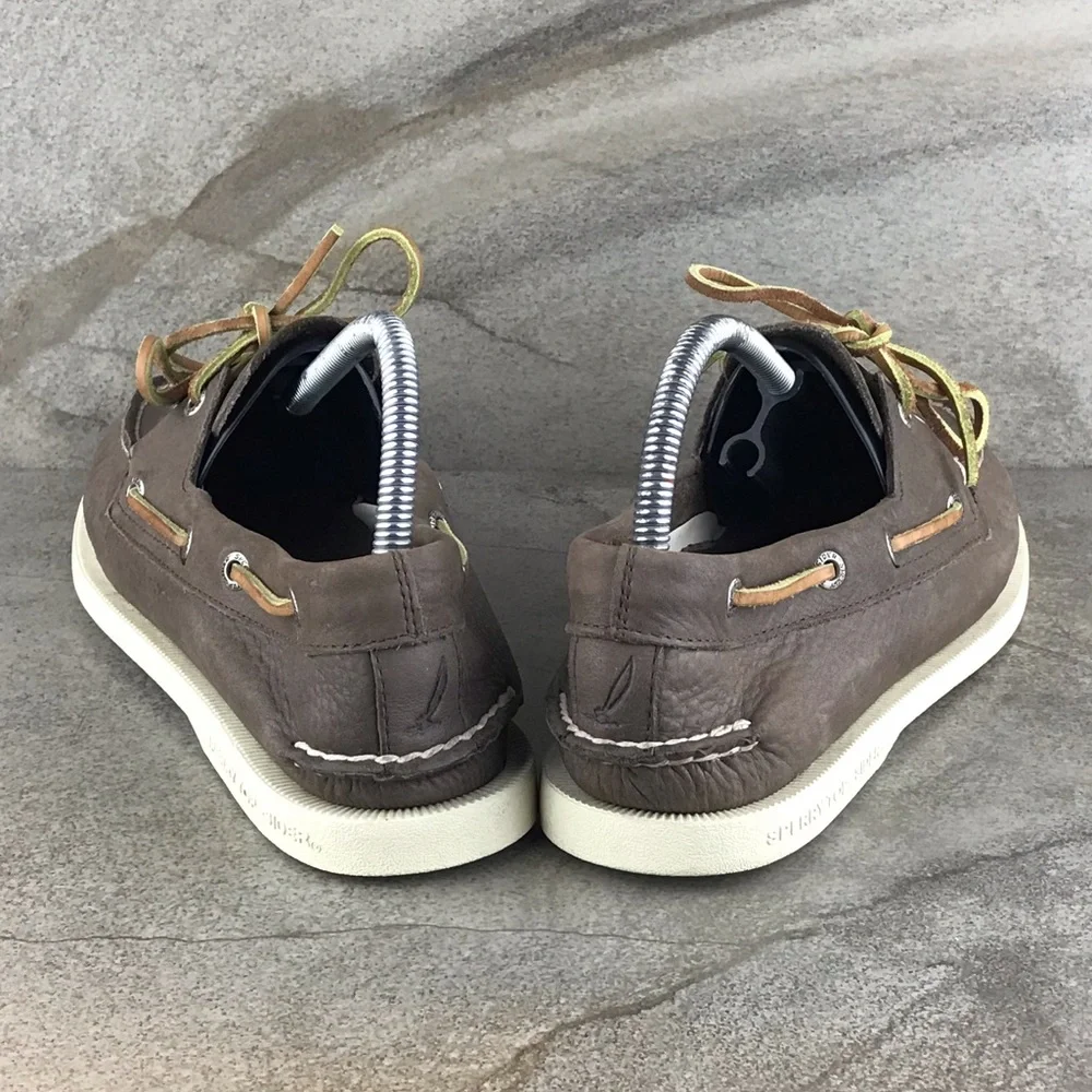 Sperry Top Sider Authentic Original Boat Shoes in Brown Leather